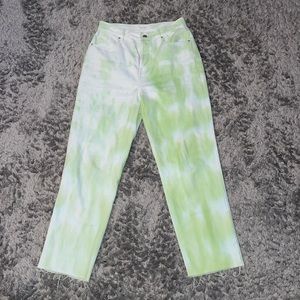 Pacsun TYEDIE LIME JEANS